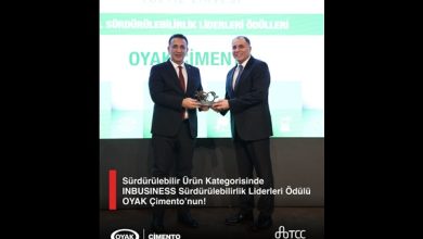 OYAK Çimento’ya “Sürdürülebilirlik Liderleri” Ödülü