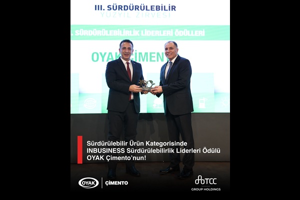 OYAK Çimento’ya “Sürdürülebilirlik Liderleri” Ödülü