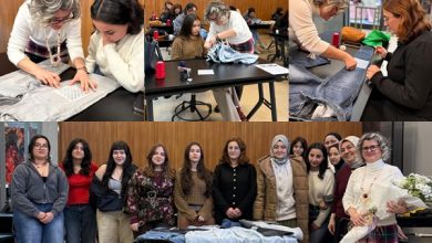 Japon tekniği ile nakış fikirlerini keşfettiler