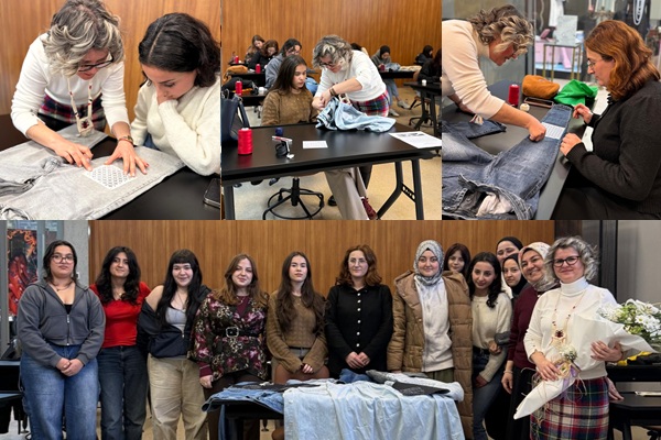 Japon tekniği ile nakış fikirlerini keşfettiler