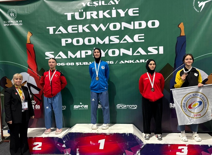 Taekwondo Türkiye Poomsae Şampiyonası’nda Kağıtspor