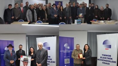 EMO Kocaeli Şubesinde Onur Yılı Plaket Takdimi