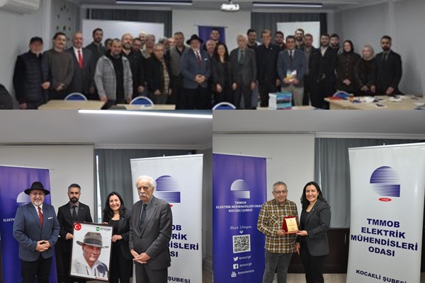 EMO Kocaeli Şubesinde Onur Yılı Plaket Takdimi