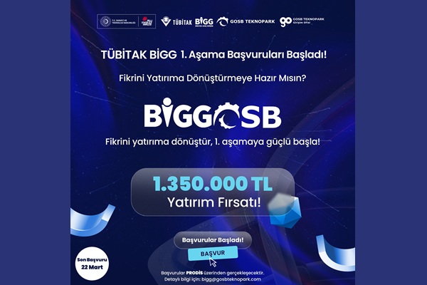 GOSB Teknopark’tan BİGGOSB 2026-1 Hızlandırma Programı Çağrısı