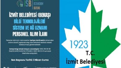 İzmit belediyesine BT uzmanı alımı