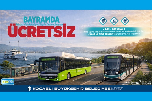 Ramazan Bayramı'nda toplu ulaşım ücretsiz
