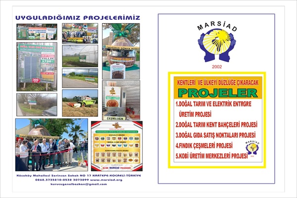 Uyguladığımız gıda ve enerji projelerimiz