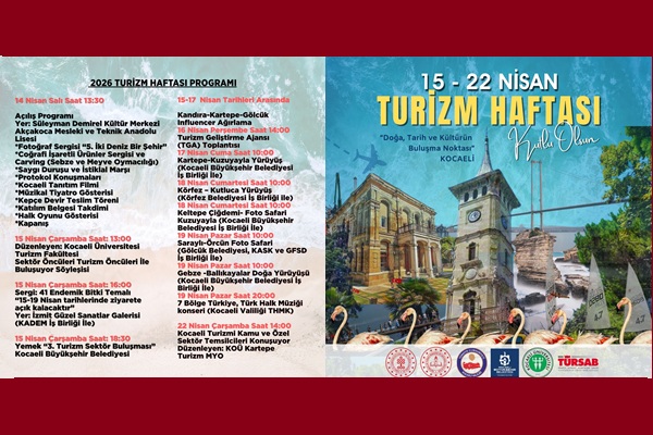 2026 Turizm Haftası Dolu Dolu Geçecek