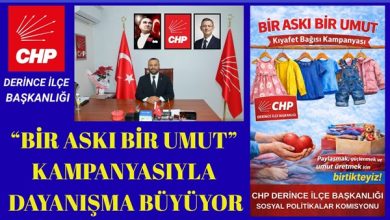 Derince’de “Bir Askı Bir Umut” Kampanyasıyla Dayanışma Büyüyor