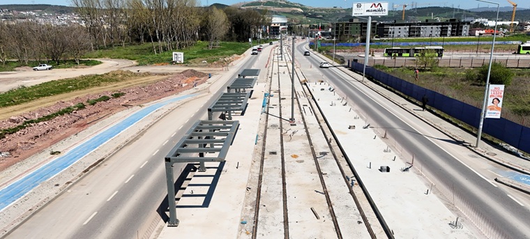 Kartepe Tramvay Hattı'nda duraklar ortaya çıktı