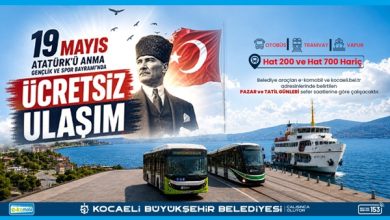 19 Mayıs’ta toplu taşıma ücretsiz