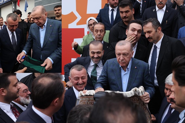 Büyükakın, müze için Cumhurbaşkanı Erdoğan’a forma imzalattı
