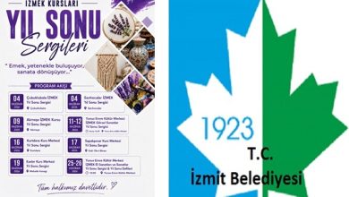İzmit belediyesi İZMEK Yıl Sonu Sergileri başlıyor