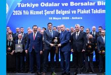 KOTO Genel Sekreteri Anlıpak’a TOBB Hizmet Şeref Plaketi