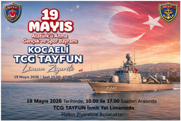 TCG Tayfun Hücumbotu 19 Mayısta Ziyarete Açık Olacak