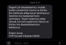 Arcan: “Darıca Ve Körfez Örgütlerimize Sahip Çıkıyoruz”