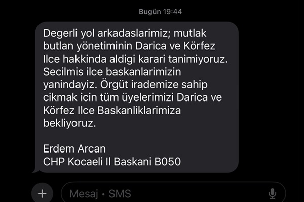 Arcan: “Darıca Ve Körfez Örgütlerimize Sahip Çıkıyoruz”