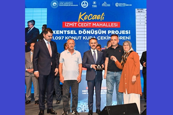 Cedit’te 1097 Konut İçin Kura Çekimi Yapıldı