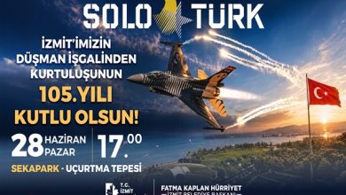İzmit’in Kurtuluşunun 105. Yılı SOLOTÜRK Gösterisiyle kutlanacak