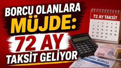Borcu Olanlara 72 Ay Taksit imkanı