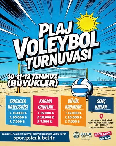 Gölcük’te Plaj Voleybolu Heyecanı Başlıyor