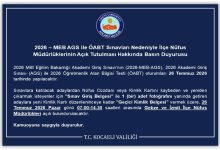 İlçe Nüfus Müdürlükleri Pazar Günü Açık Olacak