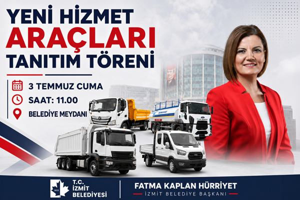 İzmit’in Araç Filosu Büyümeye devam ediyor