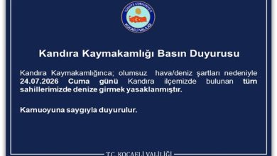 Kandıra Kaymakamlığı Basın Duyurusu