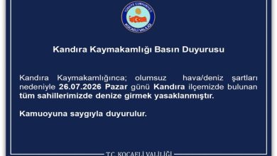 Kandıra Kaymakamlığı Basın Duyurusu