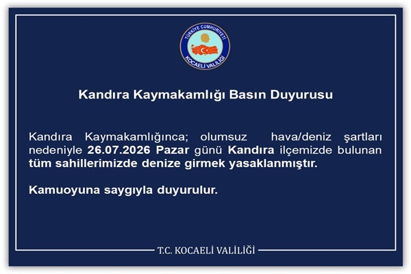 Kandıra Kaymakamlığı Basın Duyurusu