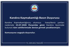 Kandıra Kaymakamlığı Basın Duyurusu