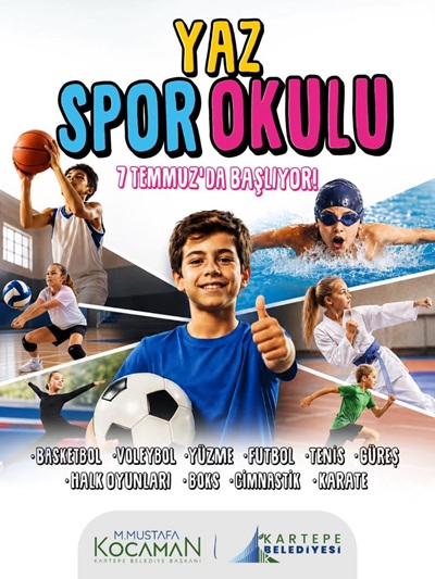 Kartepe'de Yaz Spor Okulları Kayıtları Başladı