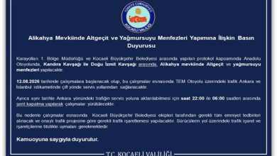 Alikahya Mevkiinde Altgeçit ve Yağmursuyu Menfezleri Yapımına İlişkin Basın Duyurusu