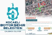 Başiskele Atatürk Caddesi araç trafiğine kapatıldı