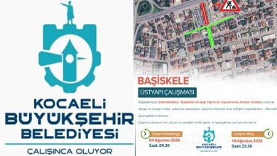 Başiskele Atatürk Caddesi araç trafiğine kapatıldı