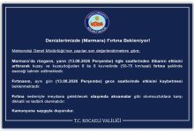Denizlerimizde (Marmara) Fırtına Bekleniyor!