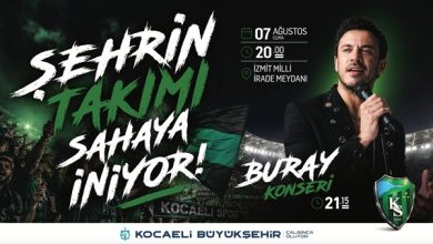 Kentin gururu Kocaelispor meydana iniyor