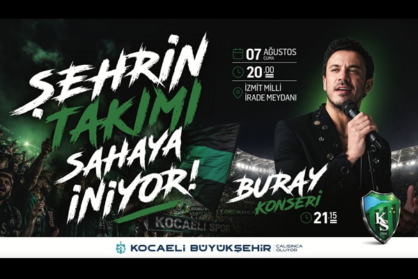 Kentin gururu Kocaelispor meydana iniyor