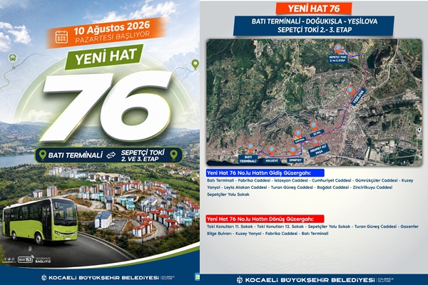 Sepetçi TOKİ Ulaşımına Hat 76