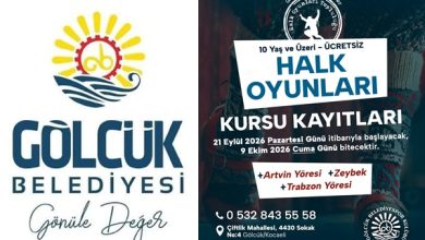 Gölcük Belediyesi’nden Ücretsiz Halk Oyunları Kursu