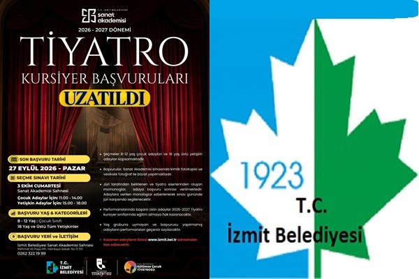 İzmit Belediye Tiyatrosu’nda başvuru süresi uzatıldı