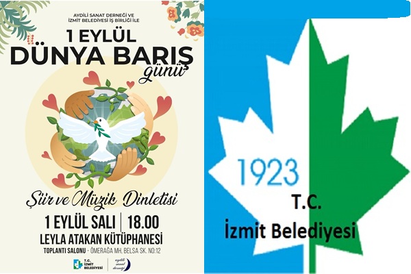İzmit’te Dünya Barış Günü’ne özel şiir ve müzik dinletisi