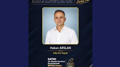 Hakan Arslan’dan SATSO seçimleri öncesi sandığa davet