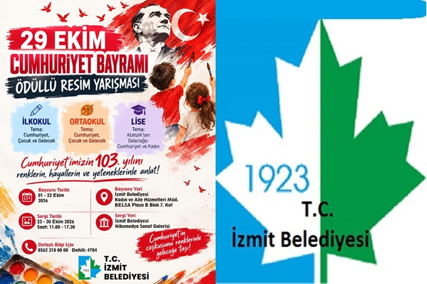 İzmit Belediyesinden öğrencilere 29 Ekim temalı ödüllü resim yarışması