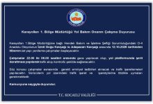 Karayolları 1. Bölge Müdürlüğü Yol Bakım Onarım Çalışma Duyurusu