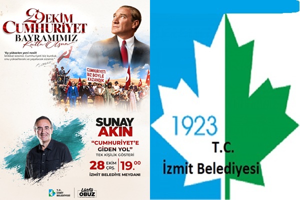 Sunay Akın “Cumhuriyete Giden Yol” gösterisiyle İzmitlilerle buluşacak